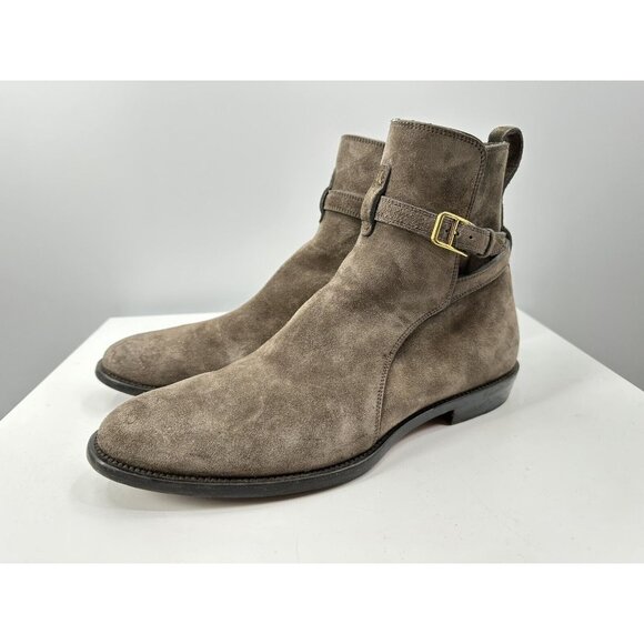 Bally Other - Bally Gray Suede Leather Boots Made In Switzerland Size 11-USA
